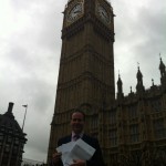 Christopher Pincher MP with the residents letters on the wind farm